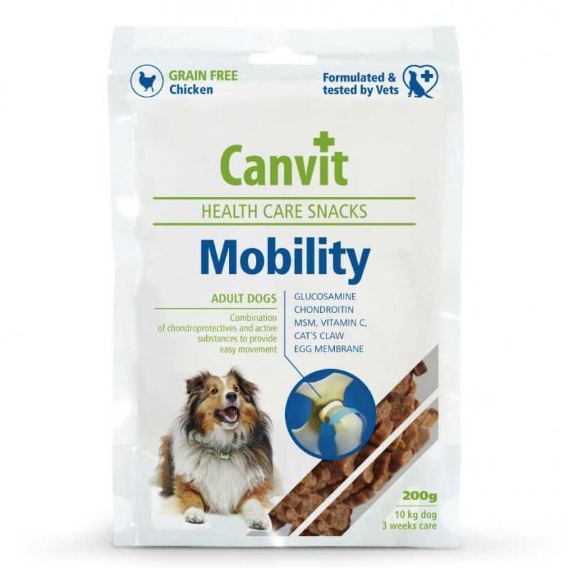 CANVIT MOBILITY suņu gardums ar glikozamīnu locītavām 200g